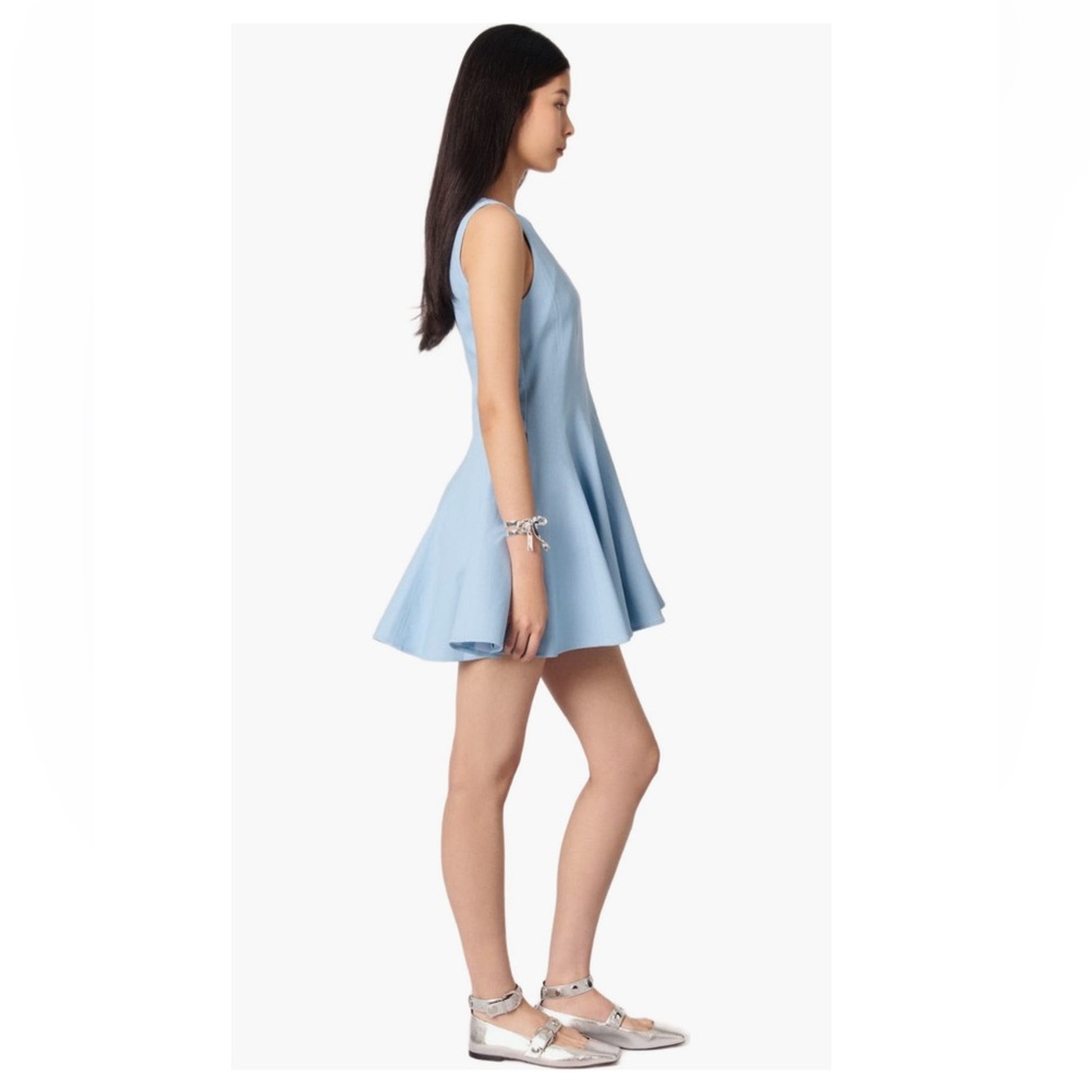 maje Mini flared cotton dress - Picture 4 of 9